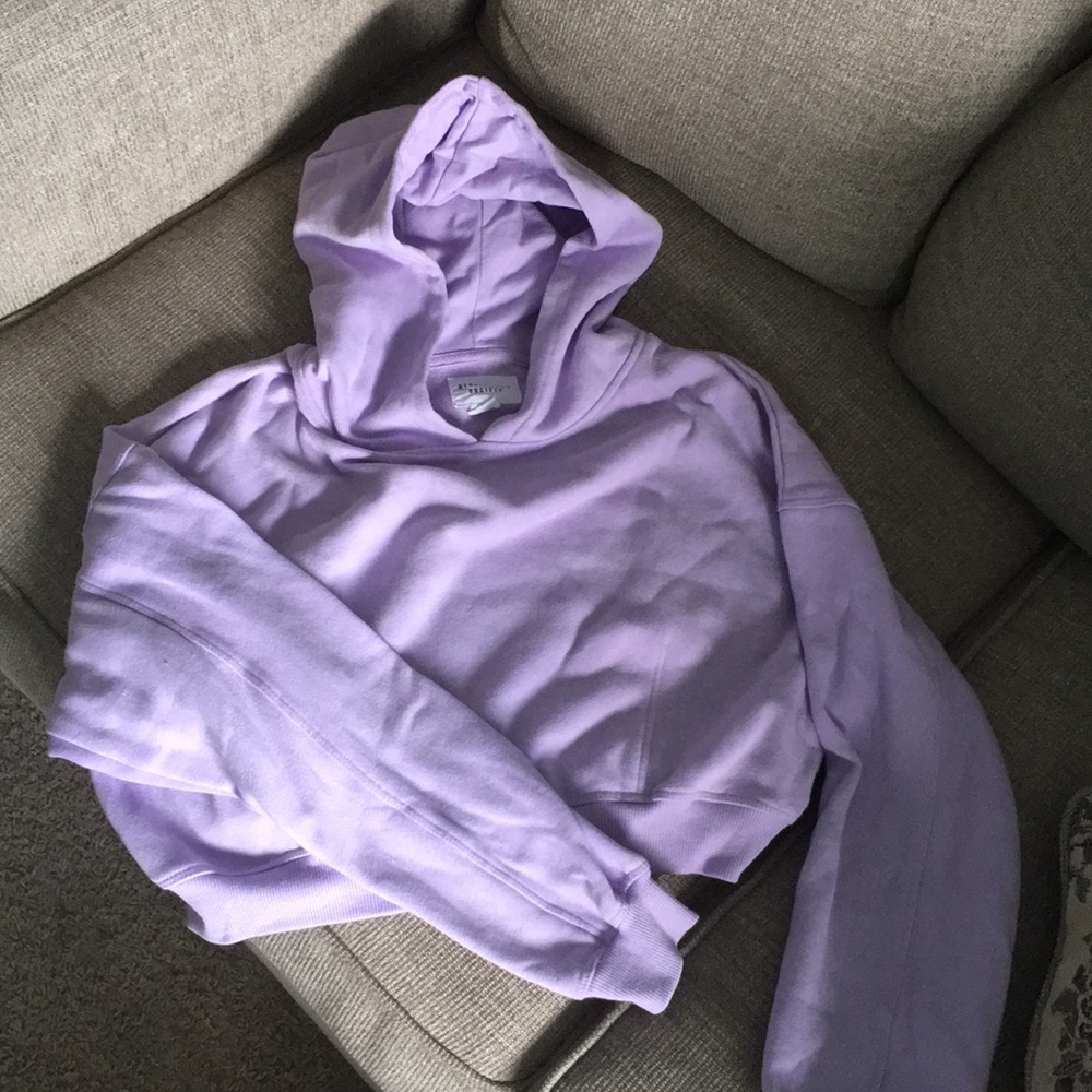 Comfy cropped long-sleeve sweatshirt - Size S